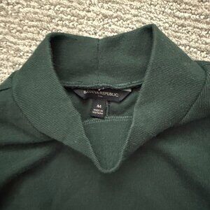 Banana Republic Green Mock Neck Sweater